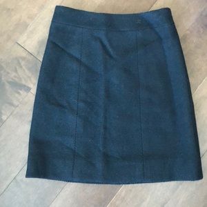 CHANEL silk COCO Mark Roll skirt P13253 black 38